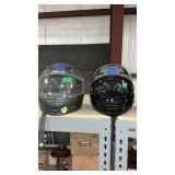 TWO MOTORCYCLE HELMETS, SZ XS