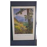 M.B. PERVIVAL 'LIVING ON THE EDGE' FRAMED PRINT
