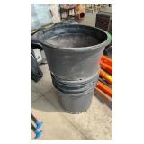 5 PLASTIC PLANTERS