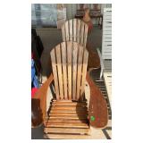 2 WOOD ADIRONDACK CHAIRS