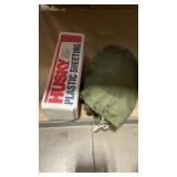 HUSKY PLASTIC SHEETING AND NYLON COVER IN BAG