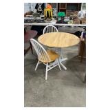 DROP LEAF TABLE & 2 CHAIRS