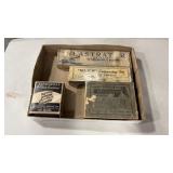 ANTIQUE CASTRATING TOOLS, STENCILS, + SKATE