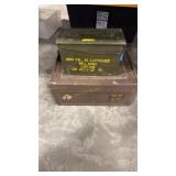 2 LARGE METAL AMMO CANS