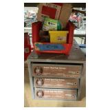 3-DRAWER METAL ORGANIZER WITH ASSORTED HARDWARE
