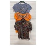 3 - DOUBLE D RANCH SHORT SLEEVE SHIRTS SX XS