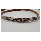VTG BEADED NATIVE AMERICAN STYLE BELT