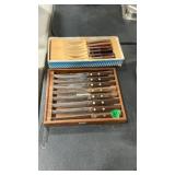 2 - EKCO FLINT STEAK KNIFE SETS