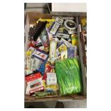 FISHING SPINNERS, PLASTICS, JIGS + MORE