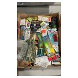 FISHING SPINNERS, PLASTICS, JIGS + MORE
