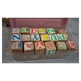 VTG WOOD ALPHABET BLOCKS