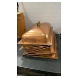 5 - COPPER & STAINLESS STEEL BUFFET LIDS