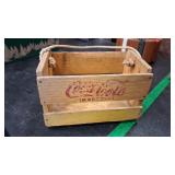 COCA COLA VTG WOOD 6 PACK BOTTLE CRATE