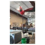 KINETIC METAL CARDINAL YARD ART