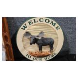 BIG SKY CARVERS 'WELCOME TO OUR HOME' MOOSE SIGN