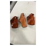 TWO GALCO LEATHER REVOVLER HOLSTERS + BIANCHI