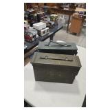 2 METAL AMMO CANS