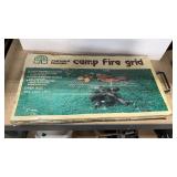 CAST IRON GRIDDLE 23.5'X14' + PROTABLE CAMPFIRE
