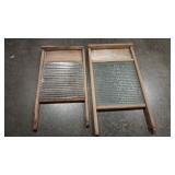 2 - VTG WASHBOARDS GLASS & ZINC