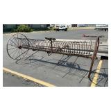ANTIQUE HORSE DRAWN DUMP RAKE