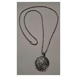 925 MAYAN STYLE PENDANT NECKLACE