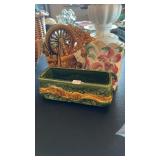 3 PLANTERS-NACKO GREEN RECTANGLE, MCCOY DOG