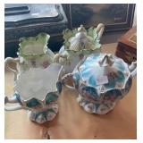 2 SETS OF CHINA CREAMERS & SUGARS