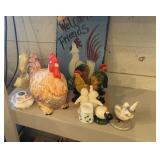 CHICKEN COOKIE JAR, CHICKEN NAPKIN HOLDER & MISC