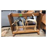 DEER ANTLER MAGAZINE RACK