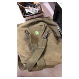 2 CANVAS FOREST SERVICE STYLE DUFFLE BAGS