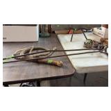 2 BRANDING IRONS & BULL WHIP