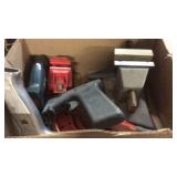 BX W/ SMALL VISES & MISC ITEMS