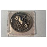 1 oz STERLING SILVER WILDLIFE COIN, BLACK FOOTED