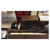 PIPE THREAD JAWS, ELECTRICAL ITEMS, SUCTION GUN &