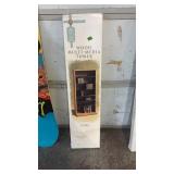 WOOD MULTI MEDIA STORAGE SHELF, NIB