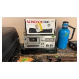 SLINGBOX 500, SANKYO STD 1750 CASSETTE PLAYER &