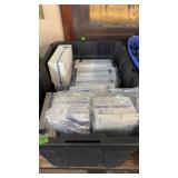 BLK TOTE W/ 18 BX OF NITRILE EXAM GLOVES