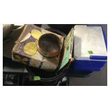 ROASTER, BOAT PROP, CAMP TOASTER & SM BLUE COOLER