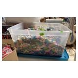 TOTE FULL OF LEGOS