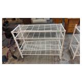 WHITE METAL SHELF