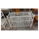 WHITE METAL SHELF