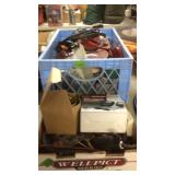 BASKET OF TRAILER LIGHTS & BX OF TRAILER WIRING