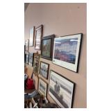 GROUP OF 6 PCS FRAMED ART