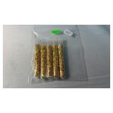 5 TUBES OF GOLD FOIL FLAKE