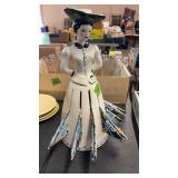 FRENCH LADY NAPKIN HOLDER