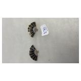 VINTAGE SIAM STERLING EARRINGS