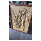 WOOD CARVED WALL HANGING
