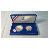 UNITED STATES LIBERTY COIN SET 2 COINS 1886-1986