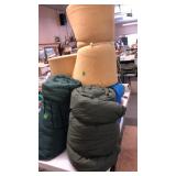 2 SLEEPING BAGS & 2 FOAM CAMP PADS
