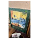 MONTE DOLACK SIGNED PRINT SUBURBAN REFUGE FRAMED
